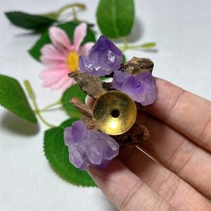 자수정 클러스터 크리스탈 천연 나무 볼 스탠드 스톤 쿼츠 보석 광물 지오드 에너지 홈 장식