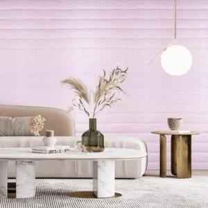 접착식 단열 벽지 폼블럭 셀프 시공 1mX10m 핑크 WFKO1T8