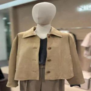 [비밀상점][나이스클랍] N251PWL152 니트패치 스웨이드 자켓