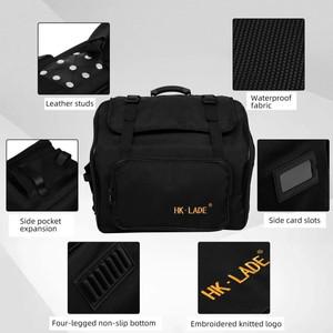 전문가용 41키 120 베이스 아코디언 백팩 - 패딩 처리된 보호 장치와 어깨끈이 있는 방수 옥스포드 천 긱