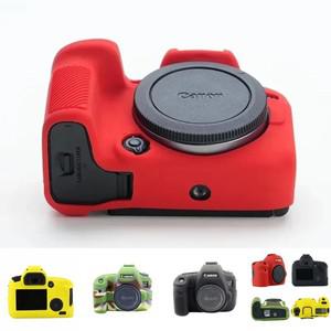 캐논 호환 EOS 5D Mark III IV 6D 7D 600 700D 용 무광택 실리콘 케이스 - 미끄럼 방지 그립