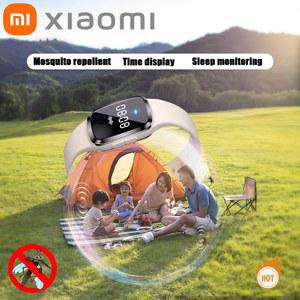 Xiaomi M2 초음파 모기 구충제 팔찌 여름 실내 실외 방지 물림 시간 표시 시계