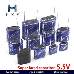 1PCS 슈퍼 커패시터 패러 드 조합  5.5V 0.5F/1F/2F/3.5F/4F/5F/7.5F/10F/15F