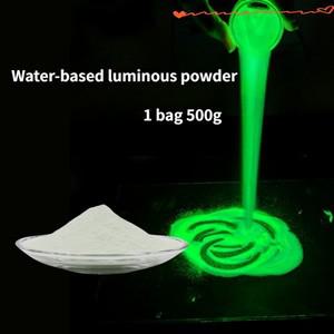 500g 수성 샤르트뢰즈 빛나는 분말 의류/신발 장식/공예/교통 표지판 고휘도 코팅