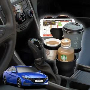 아반떼CN7 5단멀티확장 차량용컵홀더 차아네 스마트폰거치 케이스 보온보냉 보관함 수납함 음료 5단 6단 용