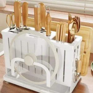 [골드스마일]주방 도마와 수저 정리 스탠드 홀더
