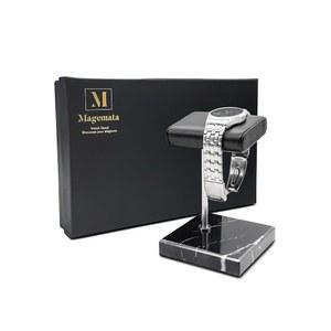 남성용 시계 스탠드 여성용 싱글, 디스플레이 홀더, 싱글 홀더 스탠드, 주얼리 시계, 팔찌, 액세서리용 블랙 마블