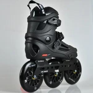 성인 3륜 레이싱 초고속 인라인스케이트 125mm