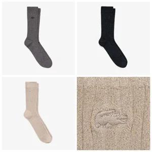 매장정품 LACOSTE 라코스테 브랜드관 (여성) 25FW 여성 루텍스 중목 양말 RA113E-55N 3컬러 (택1) 707904