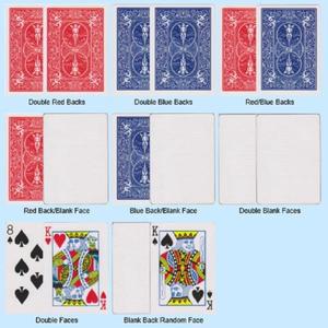 자전거 라이더 뒷면 빨간색 파란색 빈 얼굴 놀이 카드, 가프 데크 매직 특별 소품 클로즈업 마술 트릭