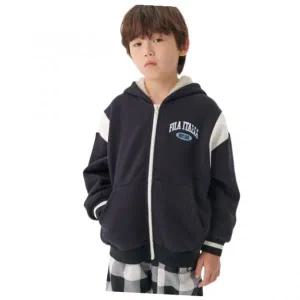 휠라 FILA KIDS ESSENTIAL 보아안감 후드 집업(FK2FTF4201XBLK) 1200FK2FTF4201XBLK 543680