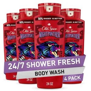 Old Spice 남성용 클렌징 바디 워시, 3X 디펜스, 24/7 샤워 프레쉬, 오래 지속되는 향, 2-in-1 바디 및 페
