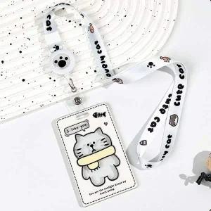 투명 카드 케이스 사원증 목걸이줄 출입증 카드목걸이 카드홀더