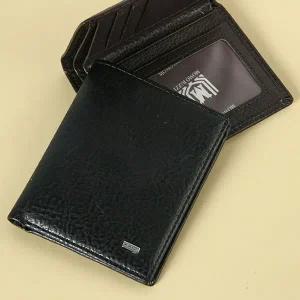 중지갑 남성 세로형 기본 슬림 베이직 사진 수납 카드