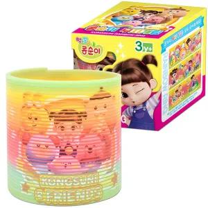 T 콩순이 무지개 링 스프링 1개 (랜덤발송) ks-n252 컬러 슬링키 놀이 답례품 선물