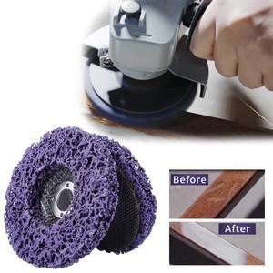 연마 휠 페인트 녹 제거제 폴리 스트립  앵글 연마기 클린 광택제 금속 바이크 오토바이 자동차 100mm 115m