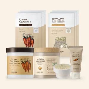 [스킨푸드][단독] 구황작물 세트(당근/감자패드60매) + (증정)당근시트3매+감자시트3매+감자푸드마스크20g+캐롯폼30ml