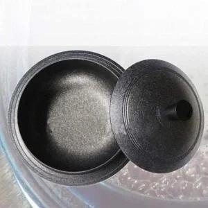 [골드스마일]가정용 스텐 가마솥 24cm 된장 요리 전통 솥 뚜껑형