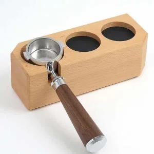 [셀러에이드]템퍼받침대 느티나무 매트 홀더 탬퍼기기 받침대