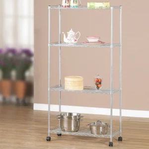 실버메탈랙 4단 아파트베란다선반 다용도실정리 수납