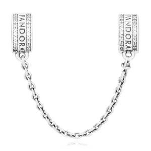 [판도라] 남녀공용 세이프티 체인 클립 펜던트 참(792057CZ)