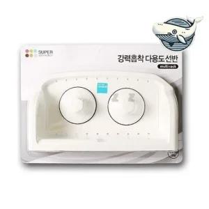강력 흡착 다용도 선반 주방 수납 정리함 욕실 욕실수납 비누대 화장실 욕실공간활용