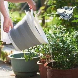 다용도 접이식 실리콘 바가지 세척 수납형 접이식대야 바가지 양동이 세숫대야