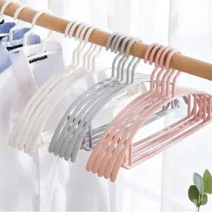 라운드 어깨뿔방지 논슬립 옷걸이 화이트 5P 나시걸이 논슬립옷걸이 정장옷걸이