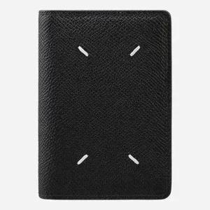 마르지엘라 5F S55UI0203 P4745 T8013 스티치 카드 지갑 블랙 1508081