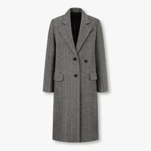 [롯데백화점]보브 울 블렌드 헤링본 패턴 코트(7115416X07)