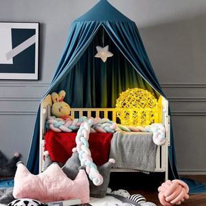 여자아이들을 위한 KOGITI 침대 캐노피, 부드럽고 매끄러운 놀이 텐트 캐노피 여자아이 방 장식 프린세스 캐슬, 몽환적인 모기장 침구, 초대형 풀 퀸 사이즈 (칼슘 블루)