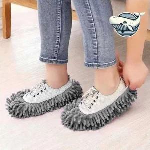 편안한 청소 슬리퍼 덧신 청소용 편리한 걸래덧신 슬리퍼형걸레 바닥닦이슬리퍼