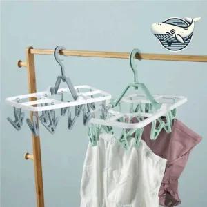 360도 회전 건조대 양말 수건 걸이형 다용도 양말건조대 고리형빨래집게 속옷빨래걸이