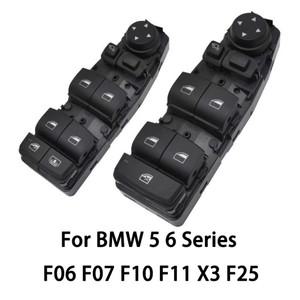 BMW 호환 5 6 시리즈 F06 F07 F10 F11 X3 F25 운전석 측면 윈도우 리프터 스위치 마스터 컨트롤 버튼 61319