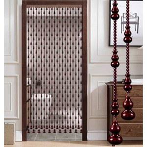 빈티지비즈발 나무 구슬발 우드발 핸드 시골집 레트로 현관침실 공간분리 플레이트 웨딩