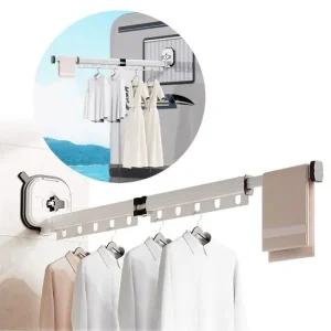 무타공 흡착식 빨래 건조대 화이트 2단 발코니 캠핑 흡착식건조대 흡착빨래건조대