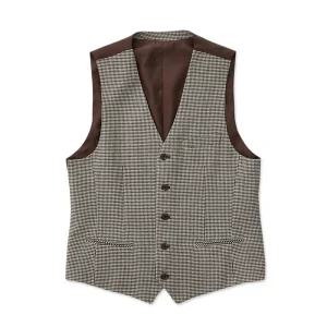 [에스티코] 하운드투스 체크 수트 베스트_베이지 (클래식핏)