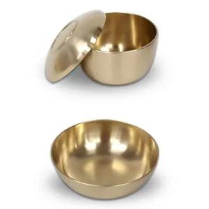 고급 PA24RD00 방짜유기 놋그릇 남성용 밥그릇 대접 식기 1세트