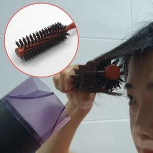 드라이 드라이빗 헤어롤빗 브러쉬 우드 롤빗 드라이롤빗 롤브러쉬 2호