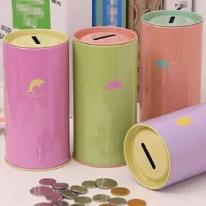 저금통 캐릭터 통 돈집합체 어린이 동전 수납 원형 저축통