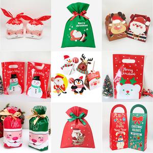크리스마스 선물포장 봉투 상자 박스 어린이집 비닐백 스티커 리본 OPP