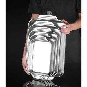 떡볶이판 닭갈비 사각 플레이트 티타늄 플레이트(마그넷 디자인 텐트마크 구이판 오븐 블랙