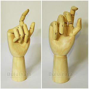 원목 관절 손 (인체 모형 나무손 구체관절 인형 목각 목각손 체험학습 데생 소재 인테리어손 나무공예)