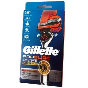 질레트 글라이드파워 전동면도기 /배터리진동형 /배터리내장
