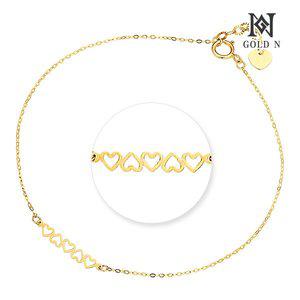 [골드앤] 14K 러브라인 팔찌  YG