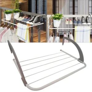 베란다 빨래걸이 빨래건조대 미니 이동 접이식 창문 창틀 걸이 행거