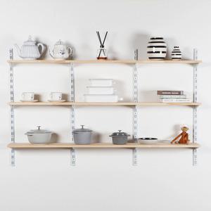 인테리어 시스템 랙 팬트리 찬넬 벽선반 원목 나무 벽걸이선반