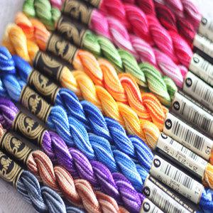 DMC 5번사 펄코튼 자수실 복합사 (12색세트)