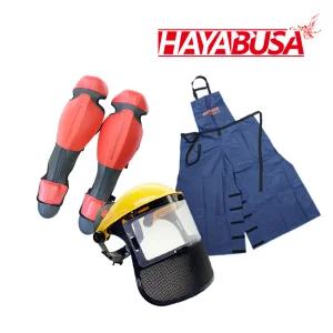 하야부사 앞치마바지 무릎보호대 안면보호구 세트 예초기용품 벌초용품