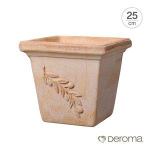 [데팡스][Made in Italy] 데로마 테라코타 토분 인테리어화분 콰드로 올리브(25cm)